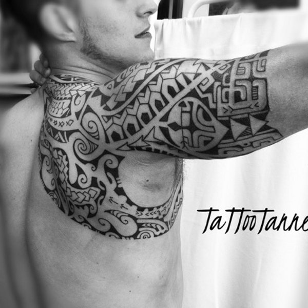 Tanne - Extended halfsleeve tattoo