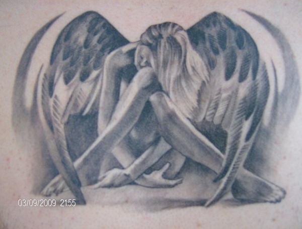 Tom - Weeping angel tattoo photo