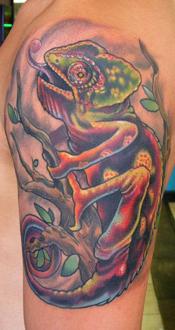 Will - Chameleon tattoo photo