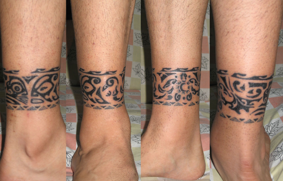 Zephyr - Polynesian ankle band tattoo